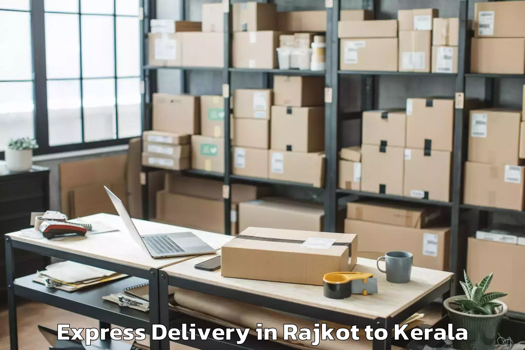 Book Rajkot to Kadanad Express Delivery Online